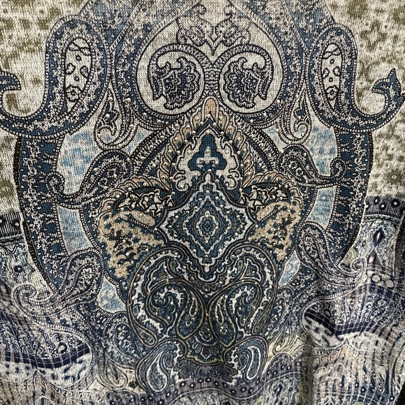 ONE WORLD Long sleeve top women's Size M - Picture 3 of 7